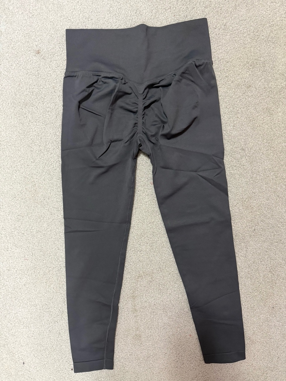 NWT High-Waist Butt Lifting Black Ruched Leggings for Women XL